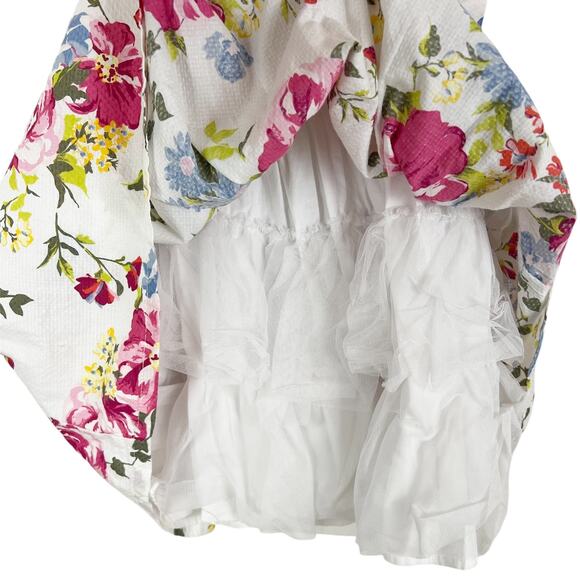 The Children’s Place Sleeveless Floral Tulle Lined Dress Size 6X/7 - Picture 5 of 7